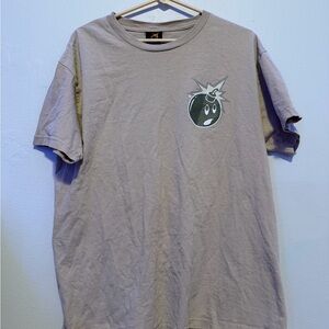 Zumiez Men's Short Sleeve Crew Tee in Taupe with Bomb Graphic